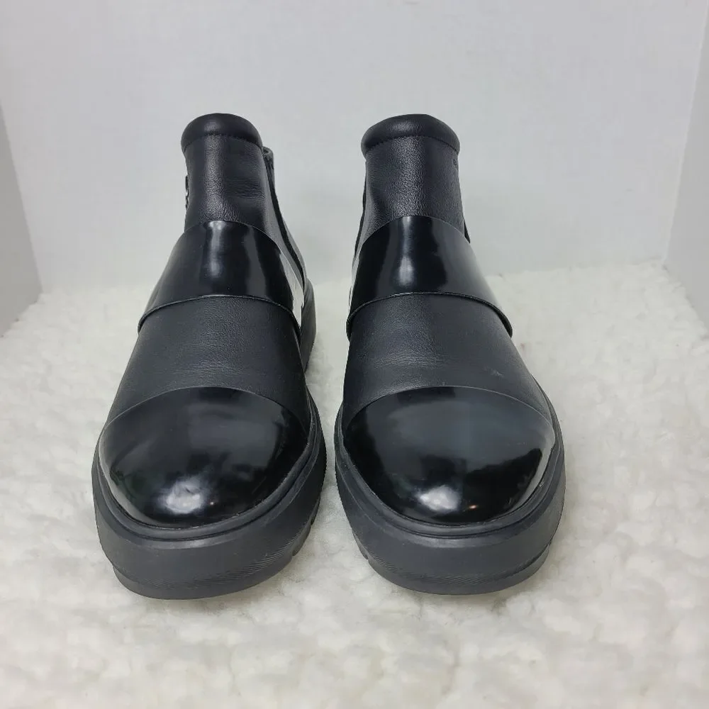 Geox Respira  Kaula Women's Size 9.5 Black Leather Sneaker Shoes